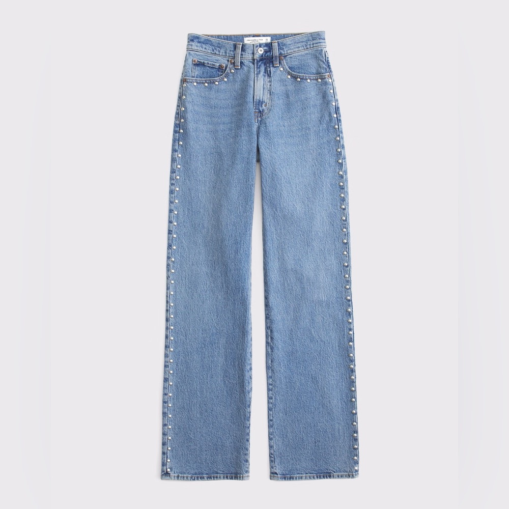 Abercrombie Women's high rise relaxed jeans